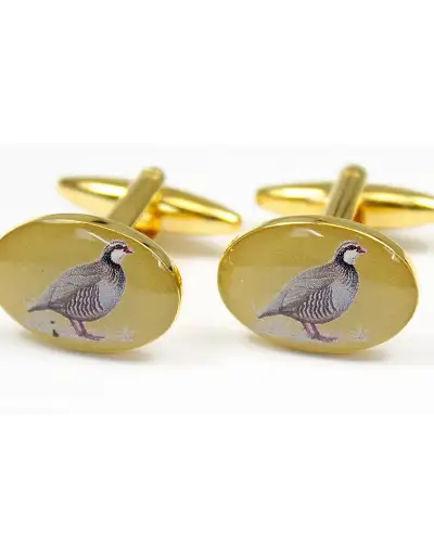 Cufflinks Soprano Ties Soprano Red Legged Country Partridge Cufflinks £23.00