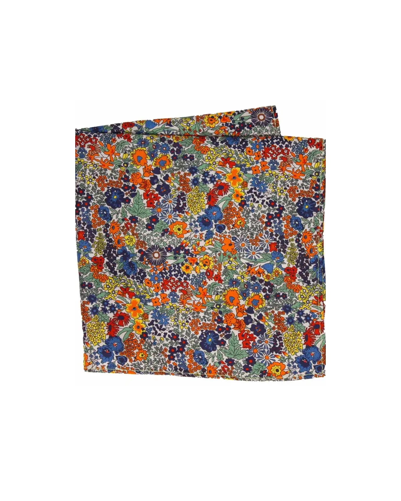 Pocket Square Soprano Ties Posh And Dandy Busy Floral Multi Coloured Silk Pocket Square £15.00