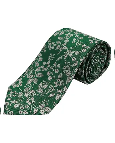 Silk Ties Soprano Ties Soprano Forest Green Floral Silk Tie £21.00