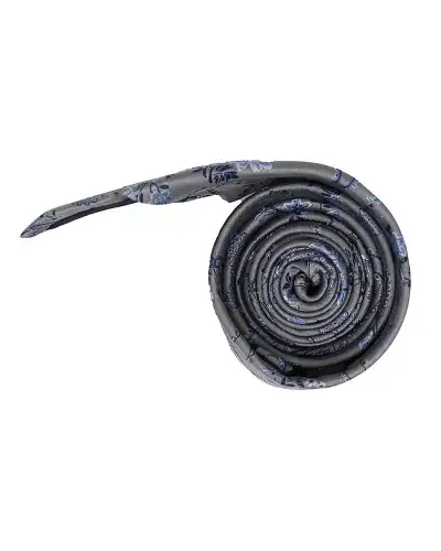 Silk Ties Soprano Ties Soprano Grey Floral Pattern Silk Tie £18.00