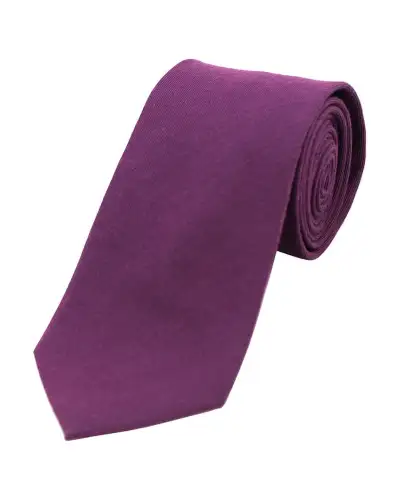 Wool Ties Soprano Ties Soprano Plain Purple Wool Rich Tie £10.00