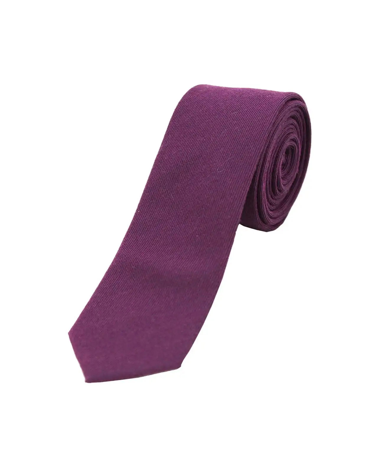 Wool Ties Soprano Ties Soprano Plain Purple Wool Rich Thin Tie £8.00