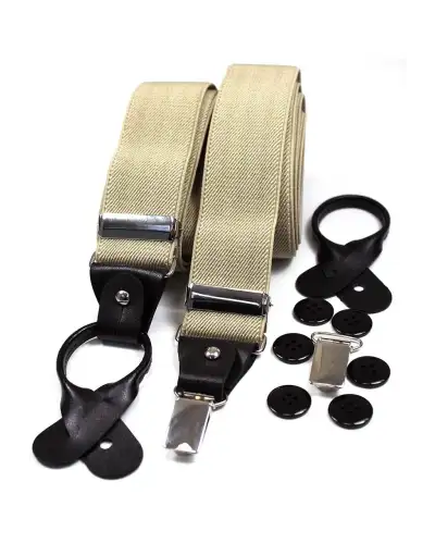 Braces Soprano Ties Soprano Camel 35Mm Leather End Braces £27.00