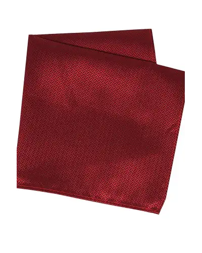 Pocket Square Soprano Ties Soprano Burgundy Herringbone Silk Pocket Square £15.00