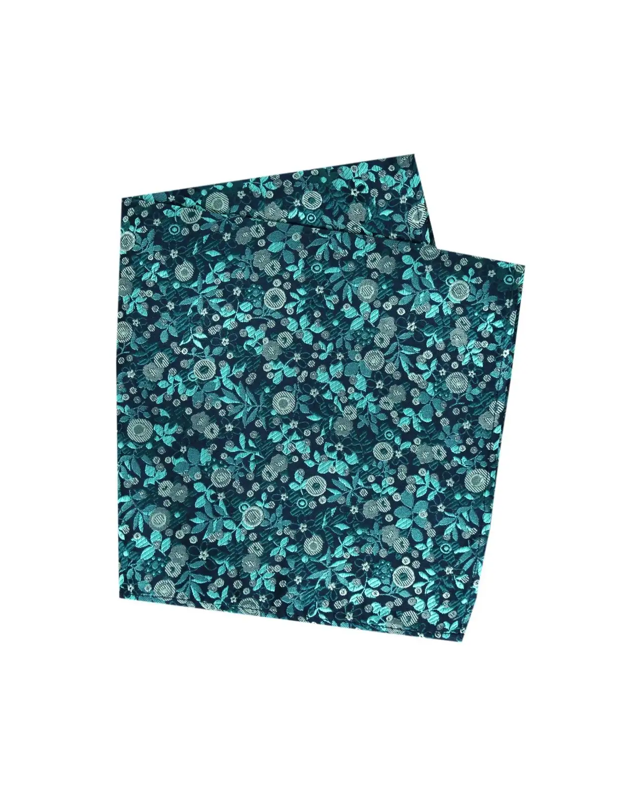 Pocket Square Soprano Ties Soprano Turquoise And Teal Floral Silk Pocket Square £16.00