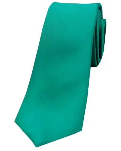 Thin Ties Soprano Ties Soprano Sea Green Satin Silk Thin Tie £9.00