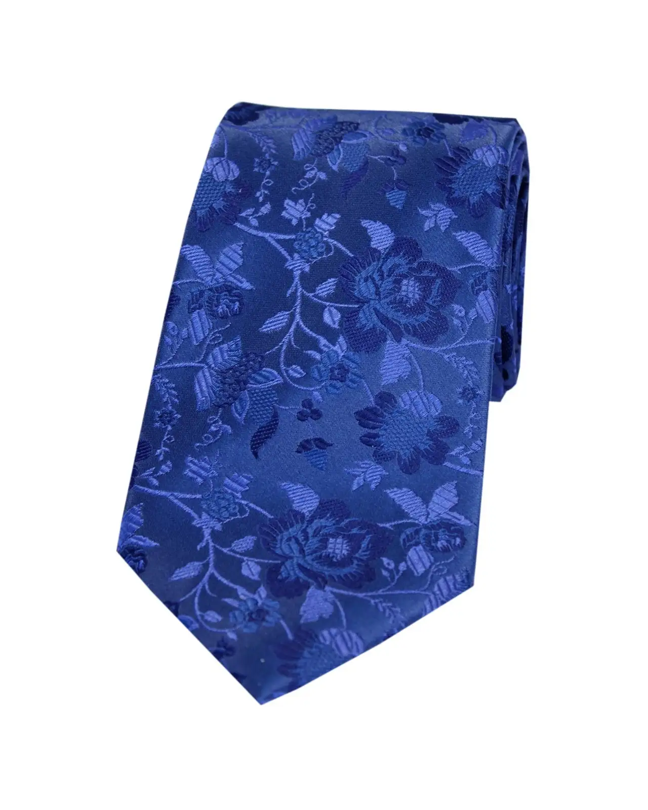 Silk Ties Soprano Ties Soprano Mid Blue Floral Pattern Silk Tie £24.00