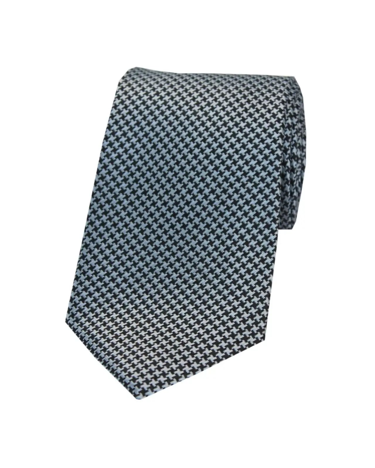 Silk Ties Soprano Ties Soprano Grey And Black Dogtooth Silk Tie £24.00