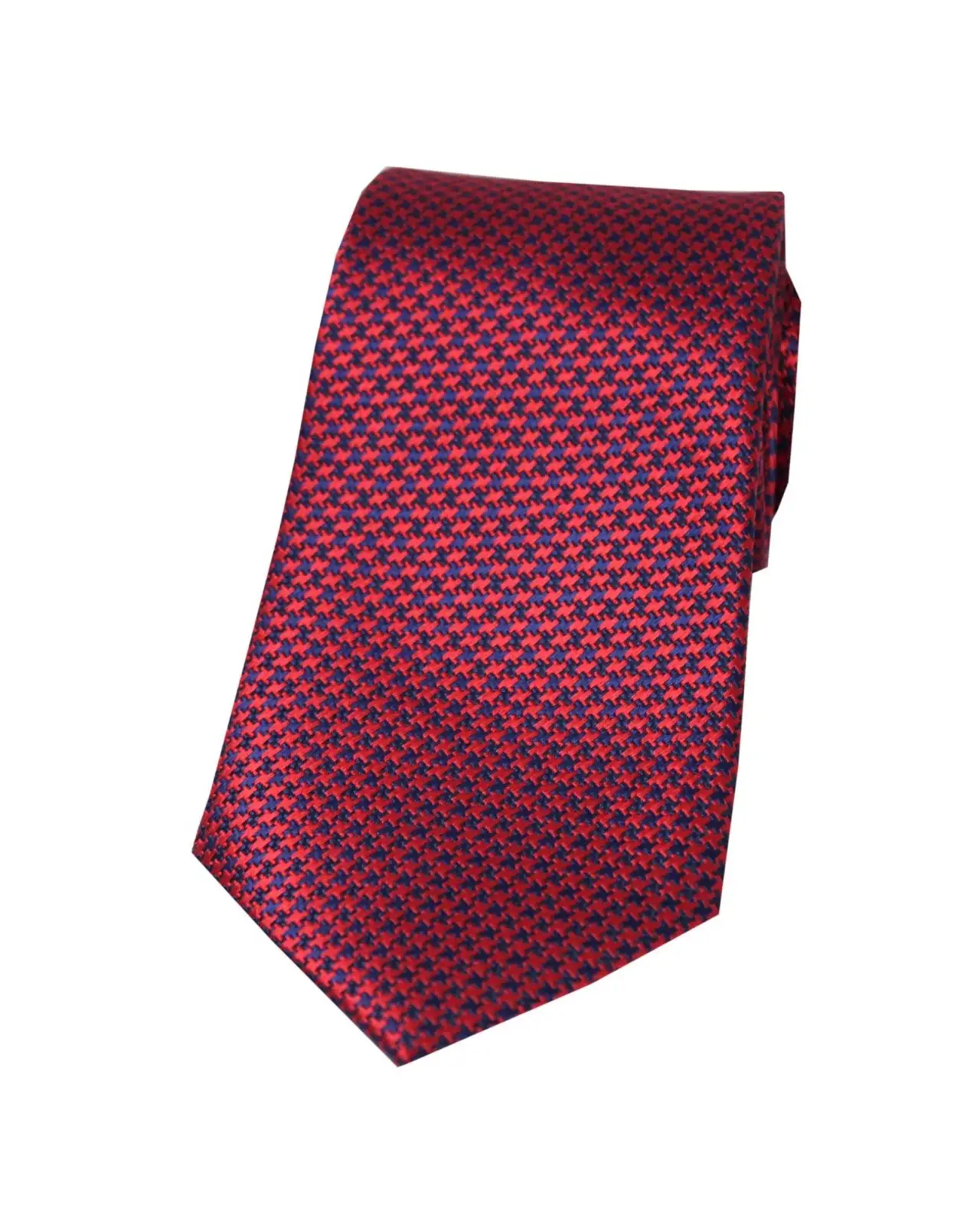 Silk Ties Soprano Ties Soprano Red And Blue Dogtooth Silk Tie £24.00