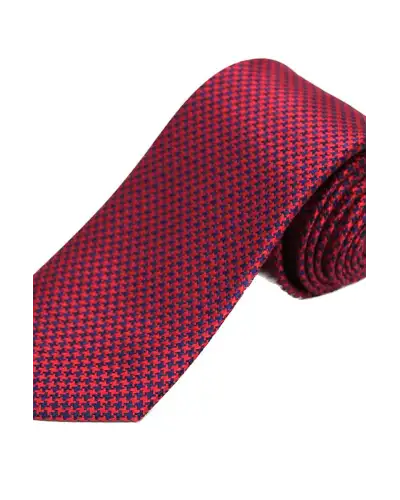 Silk Ties Soprano Ties Soprano Red And Blue Dogtooth Silk Tie £24.00