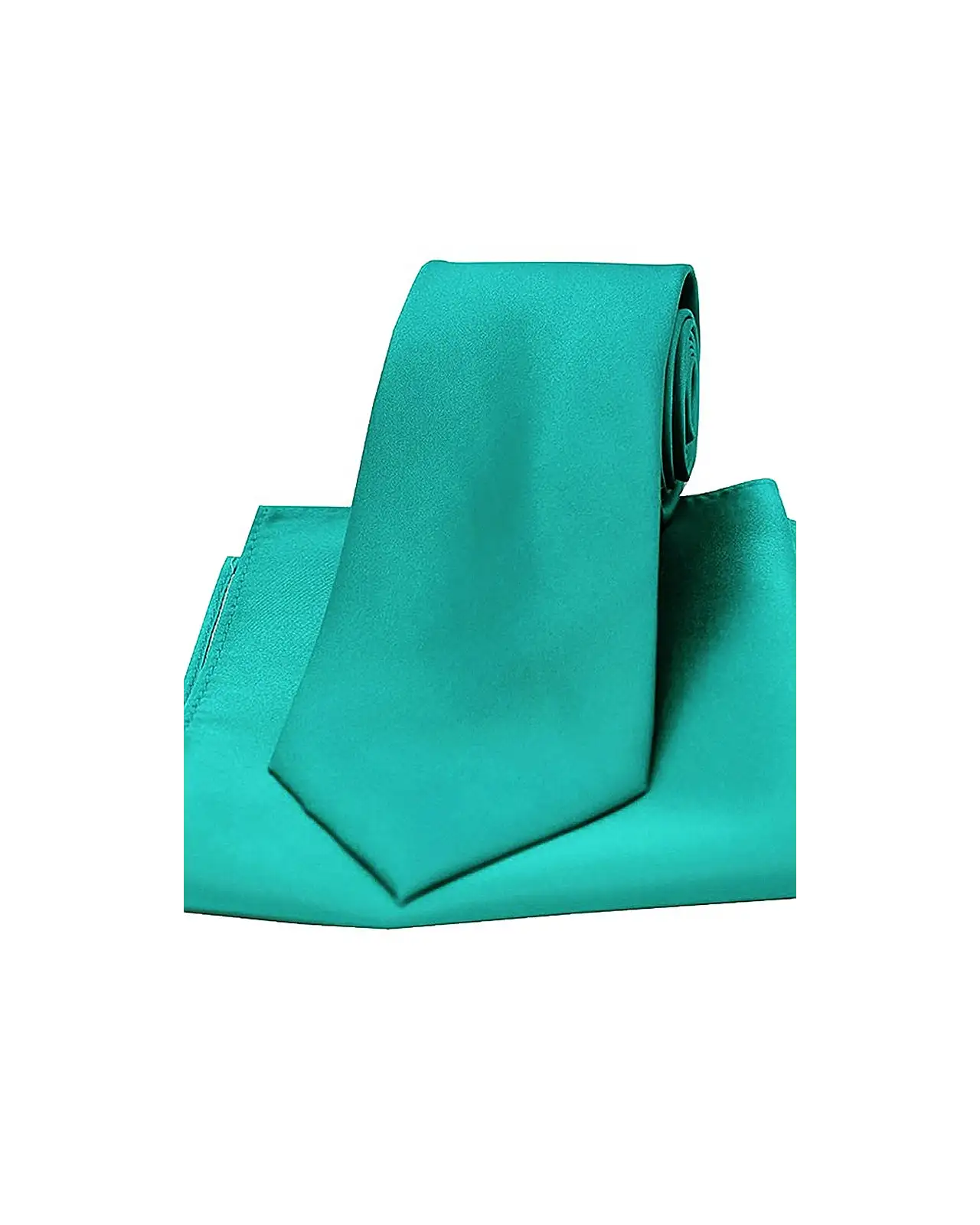Pocket Square Soprano Ties Soprano Sea Green Satin Silk Tie And Pocket Square £15.00