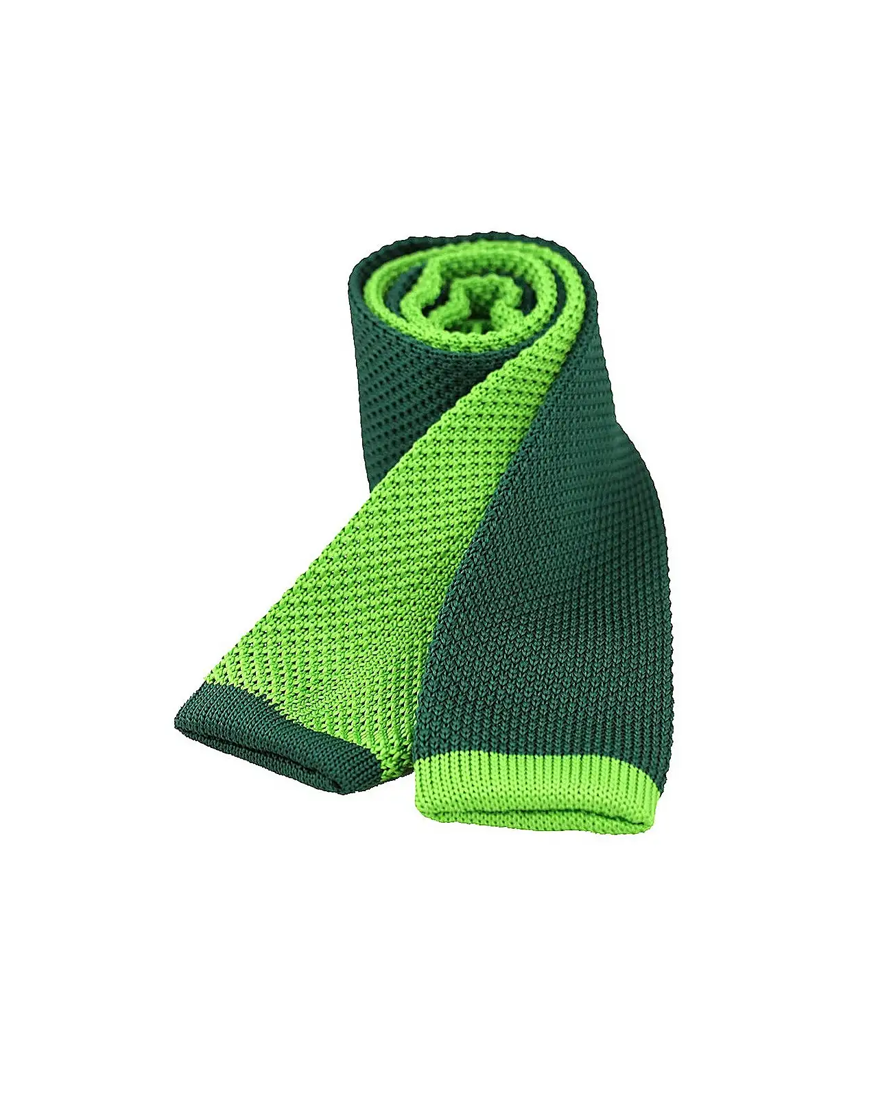 Knitted Ties Soprano Ties Soprano Two Tone Green And Lime Knitted Thin Polyester Tie £7.00
