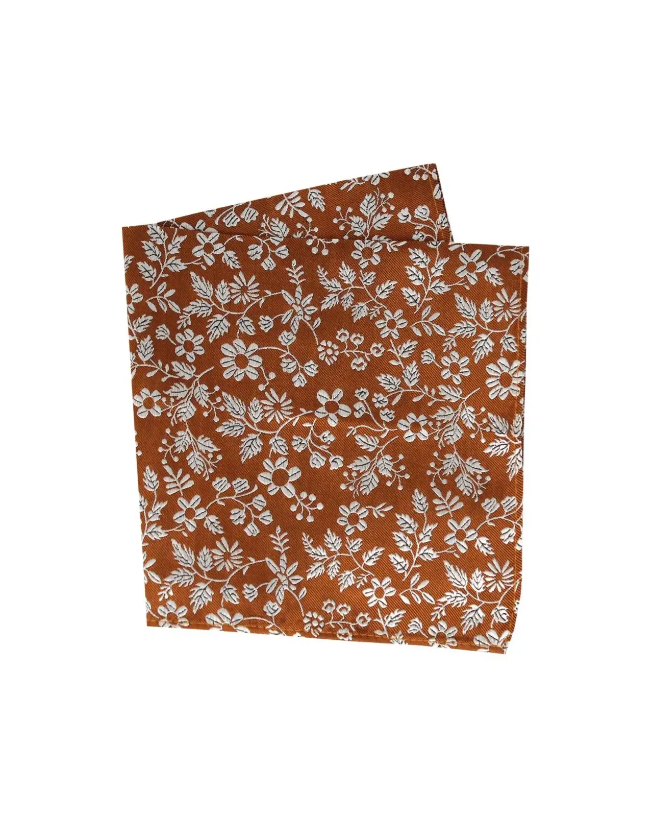 Pocket Square Soprano Ties Soprano Rust Floral Silk Pocket Square £15.00