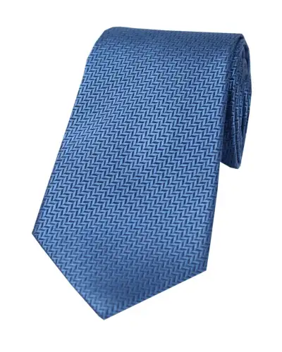 Silk Ties Soprano Ties Soprano Royal Blue Herringbone Silk Tie £23.00