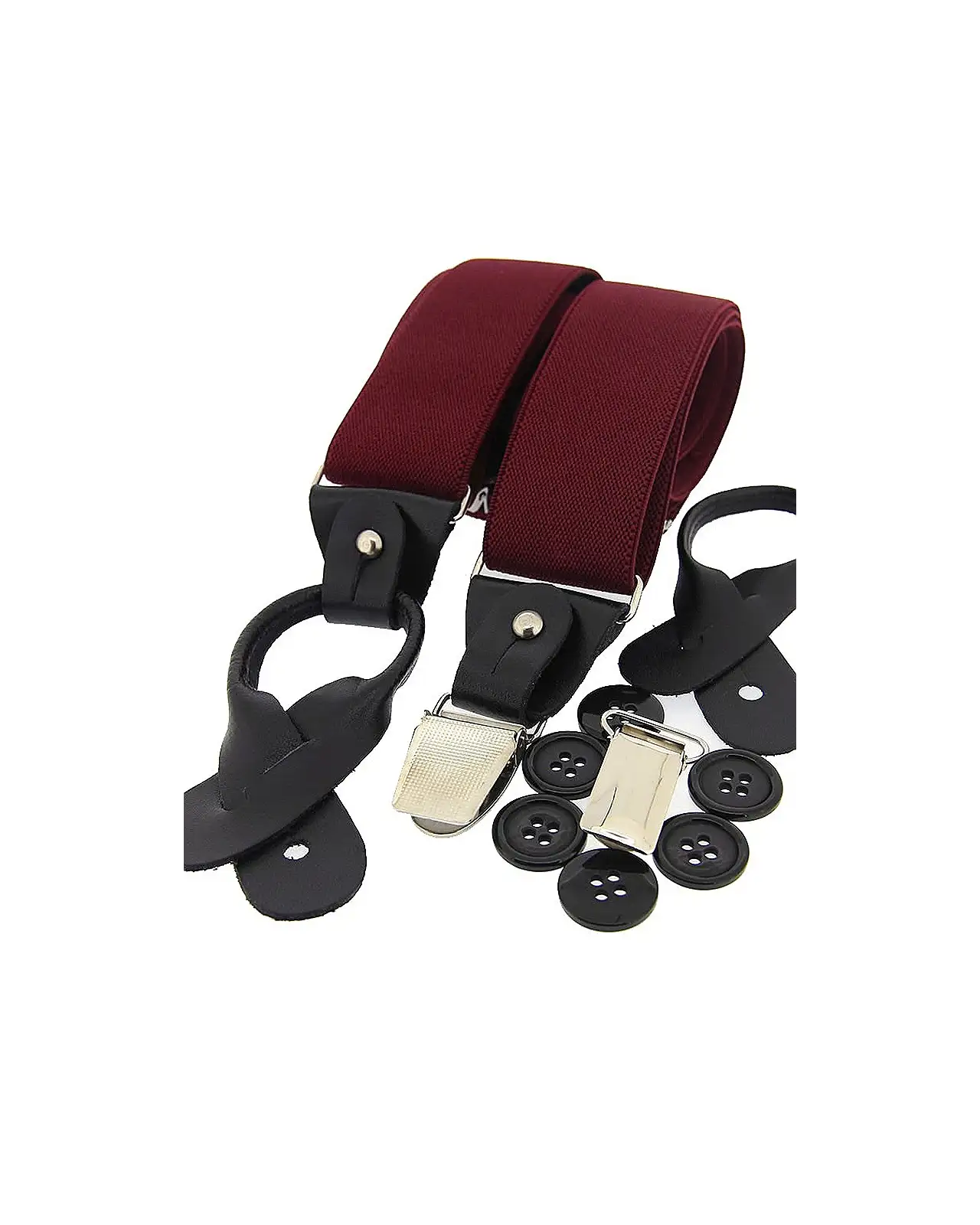 Braces Soprano Ties Soprano Wine 35Mm Leather End Braces £34.00