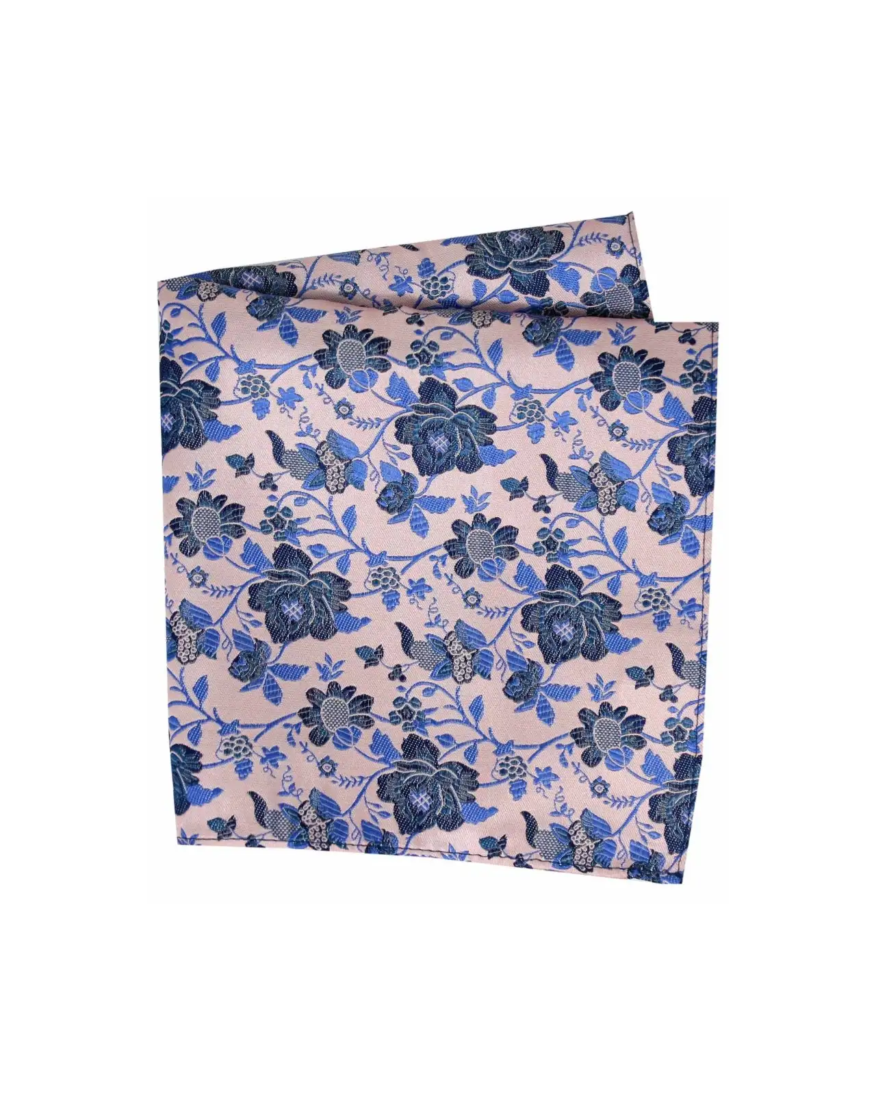 Silk Hankies Soprano Ties Soprano Dusky Pink Floral Pattern Silk Handkerchief £15.00