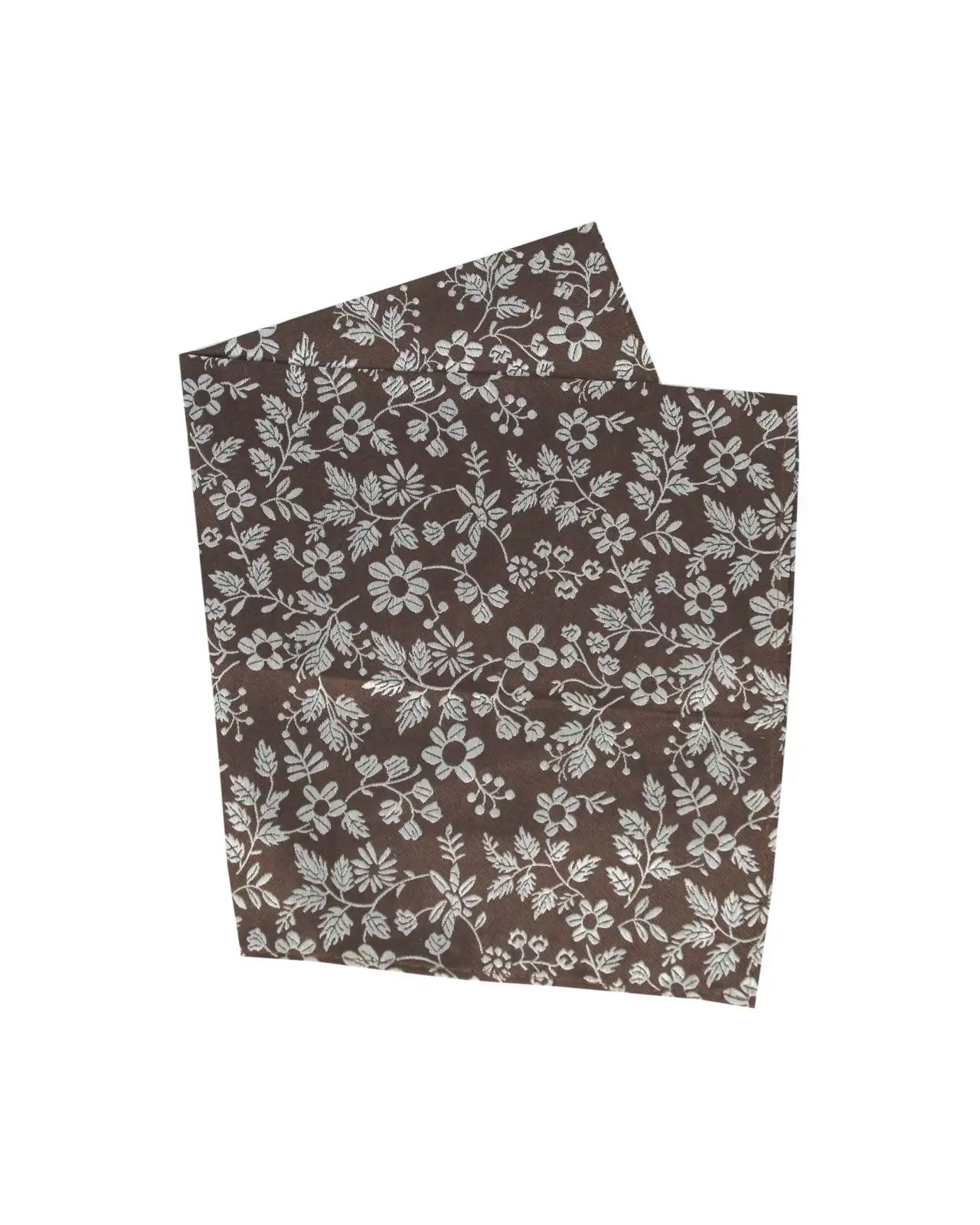 Pocket Square Soprano Ties Soprano Brown Floral Silk Pocket Square £15.00