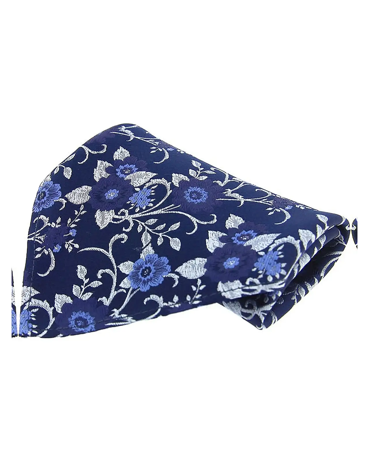 Pocket Square Soprano Ties Soprano Navy With Blue Flowers Silk Pocket Square £9.00