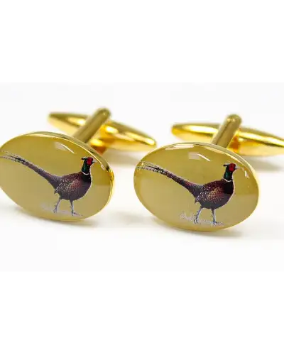 Cufflinks Soprano Ties Soprano Standing Pheasants Country Cufflinks £23.00