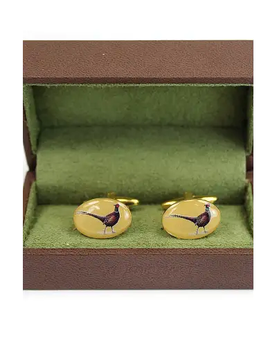 Cufflinks Soprano Ties Soprano Standing Pheasants Country Cufflinks £23.00