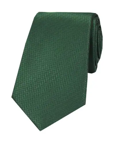 Silk Ties Soprano Ties Soprano Racing Green Herringbone Silk Tie £24.00