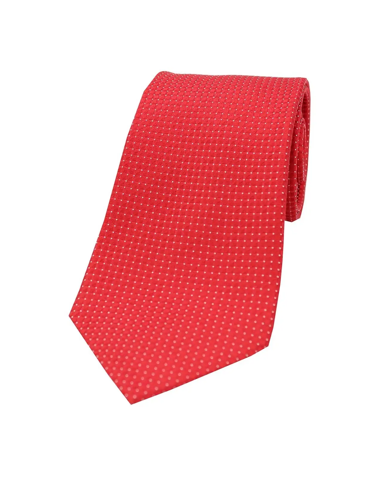 Silk Ties Soprano Ties Soprano Red Plain Box Weave Woven Silk Tie £24.00