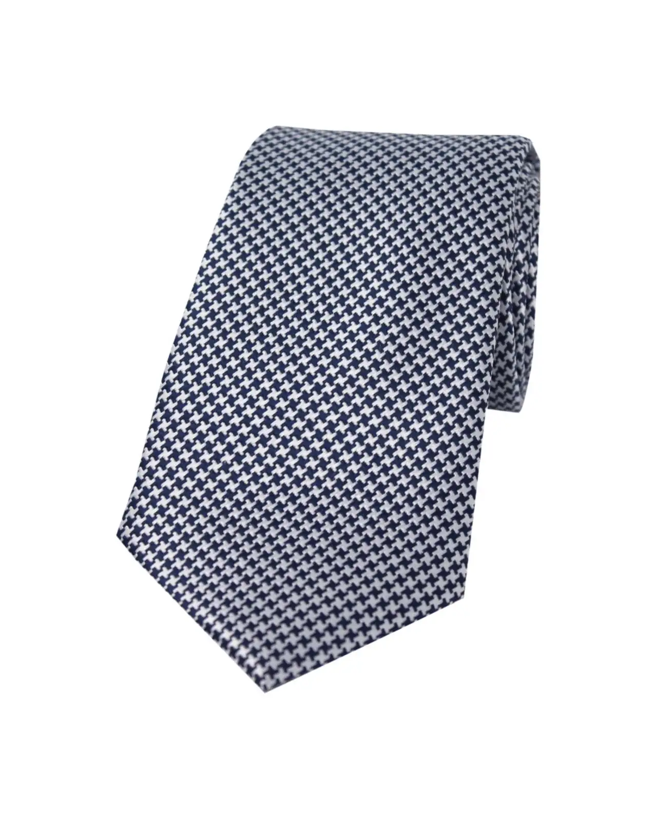 Silk Ties Soprano Ties Soprano Navy And White Dogtooth Silk Tie £24.00