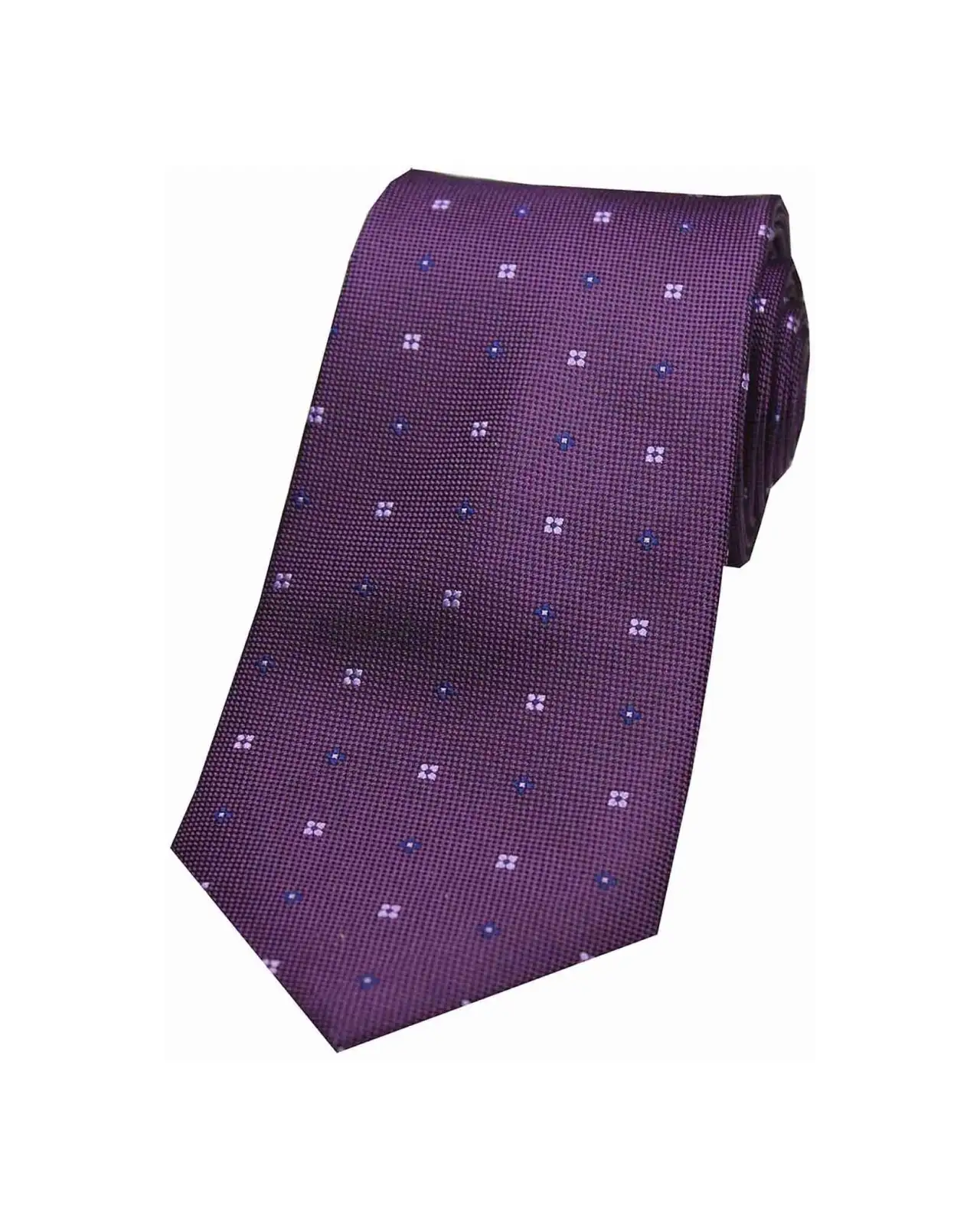Silk Ties Soprano Ties Soprano Small Flowers Purple Silk Tie £26.00