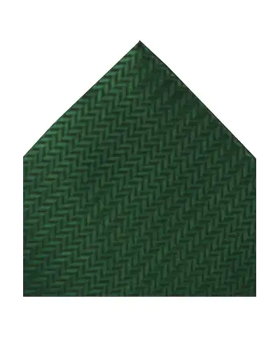 Silk Hankies Soprano Ties Soprano Racing Green Herringbone Silk Hanky £15.00