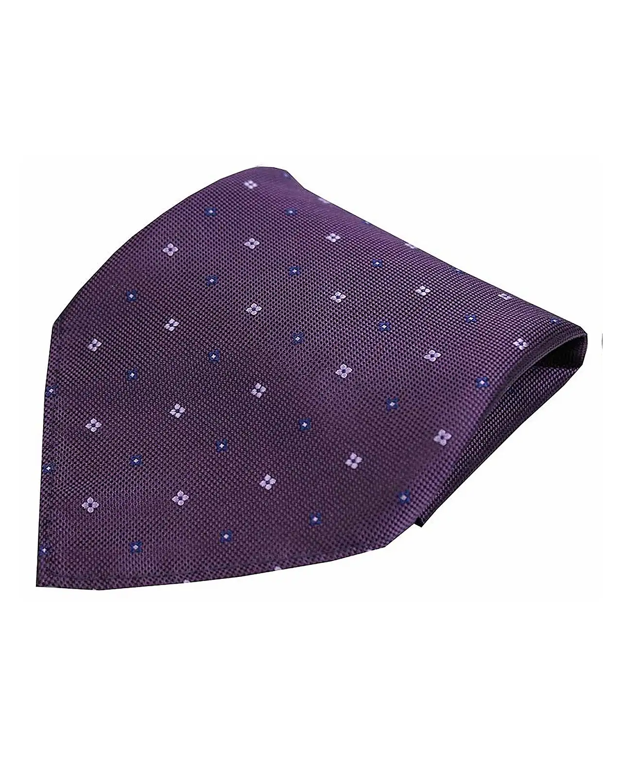 Pocket Square Soprano Ties Soprano Small Flowers Purple Silk Pocket Square £8.00
