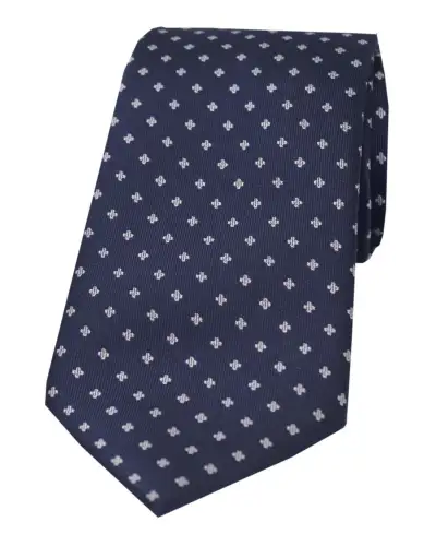 Polyester Ties Soprano Ties Soprano Navy With Small Flowers Polyester Tie £15.00