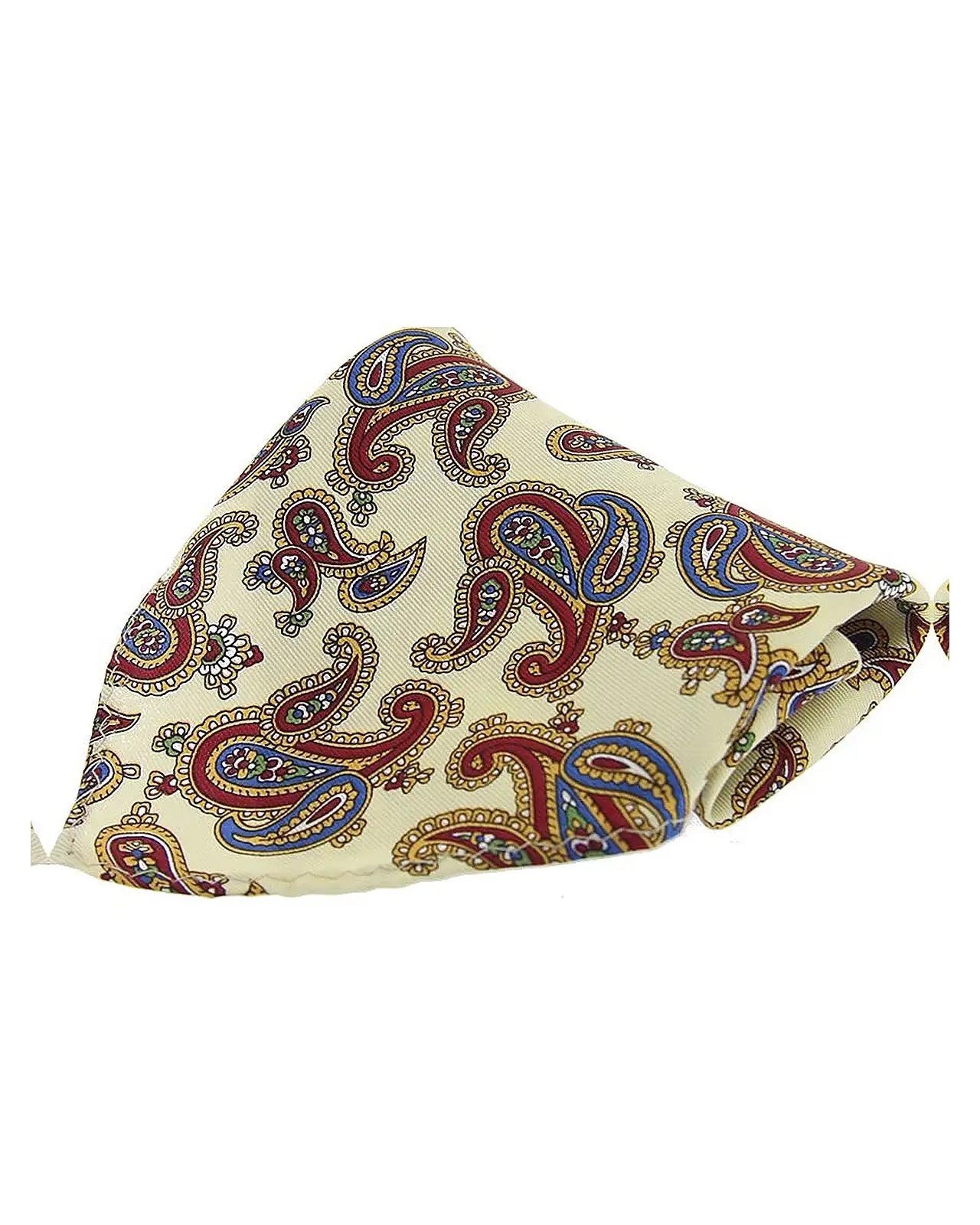 Pocket Square Soprano Ties Soprano Pastel Yellow Large Paisley Pattern Pocket Square £9.00