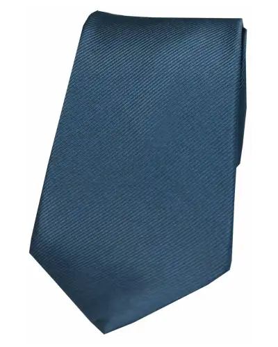 Silk Ties Soprano Ties Soprano Denim Blue Diagonal Ribbed Plain Silk Tie £15.00