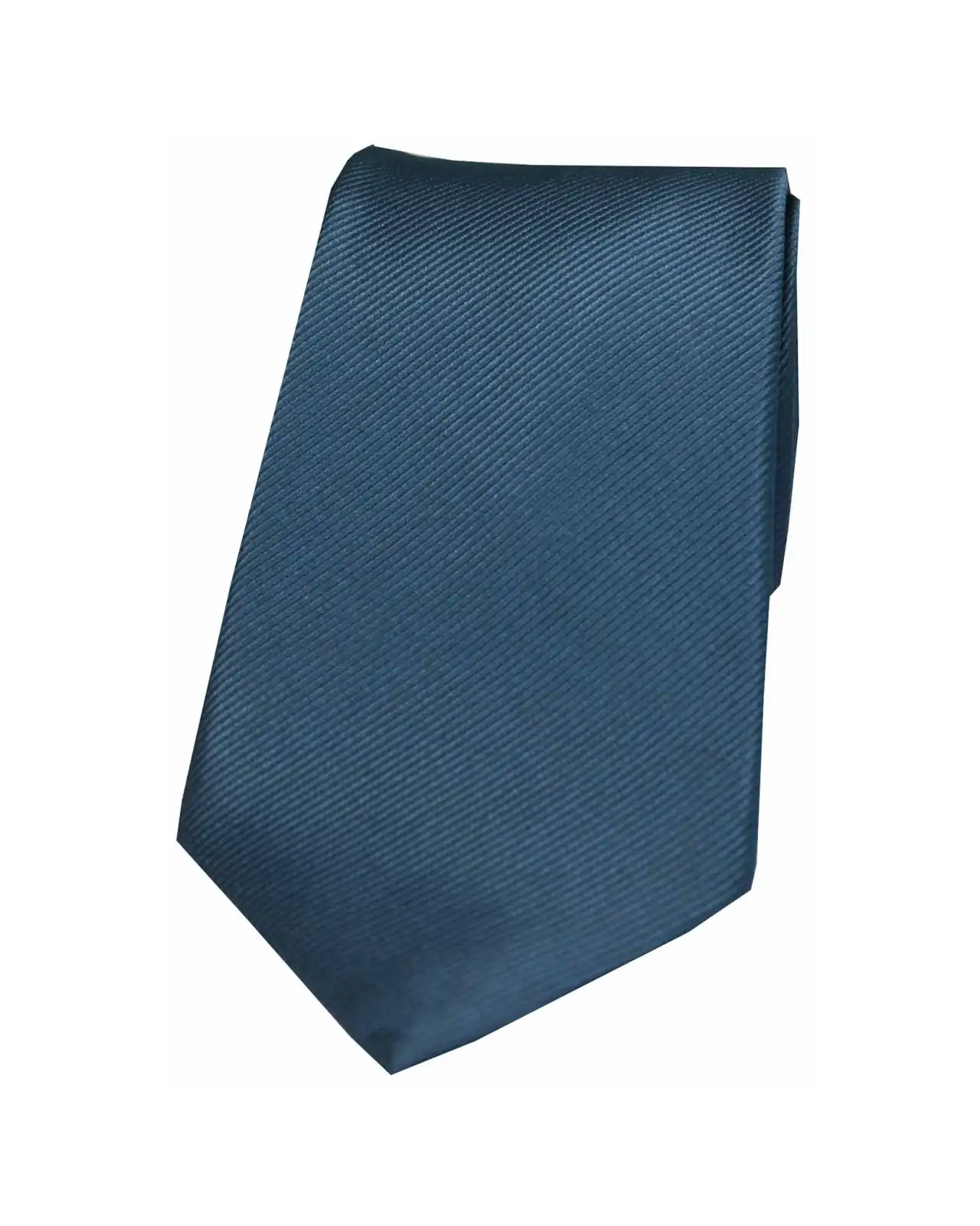 Silk Ties Soprano Ties Soprano Denim Blue Diagonal Ribbed Plain Silk Tie £15.00