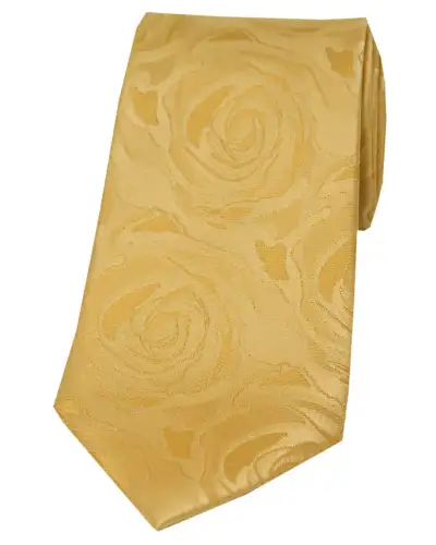 Silk Ties Soprano Ties Soprano Gold Rose Wedding Silk Tie £20.00