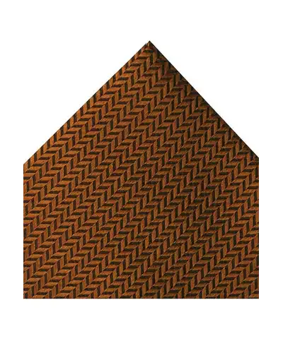 Silk Hankies Soprano Ties Soprano Copper Herringbone Silk Hanky £15.00