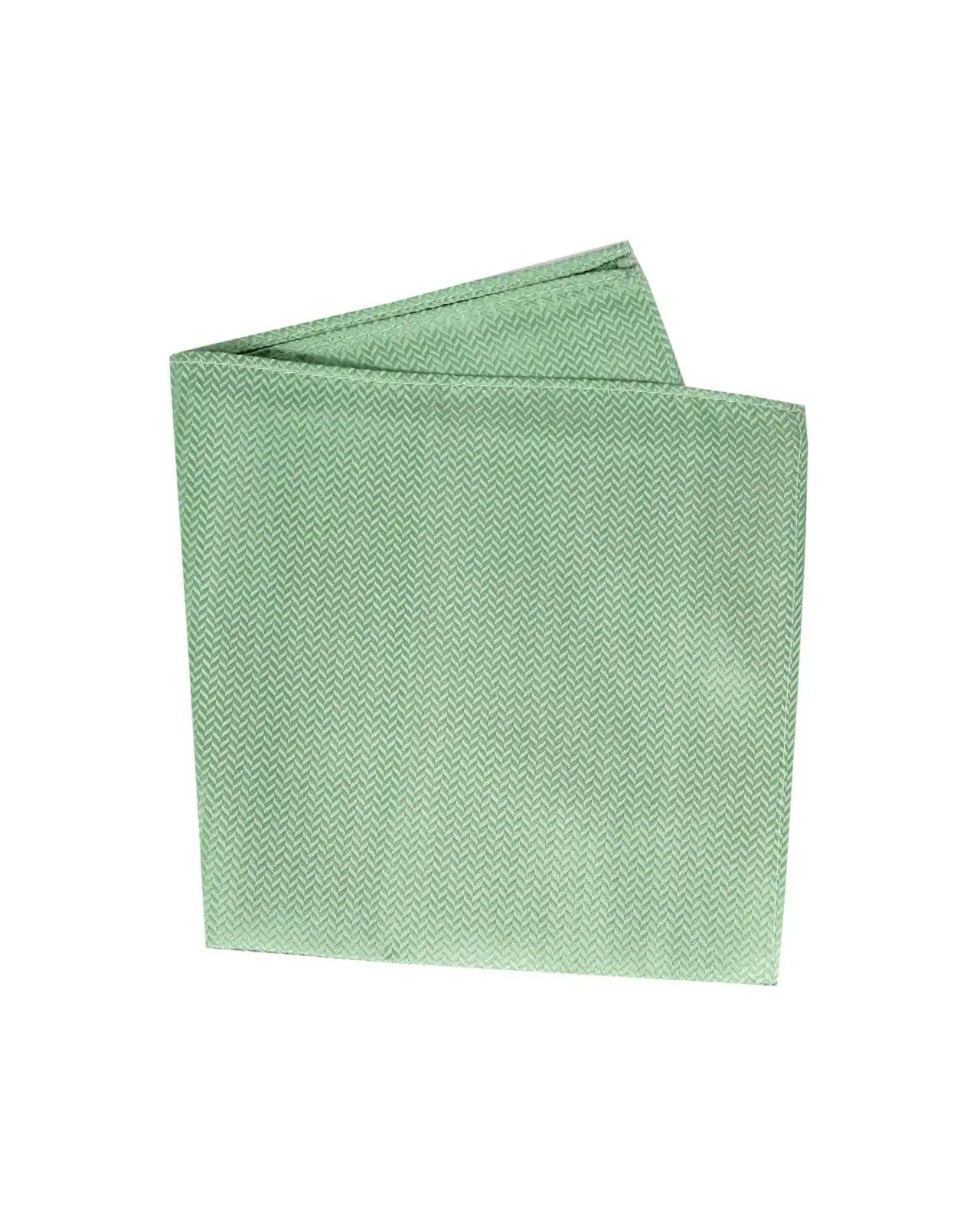 Silk Hankies Soprano Ties Soprano Mint Herringbone Silk Hanky £15.00