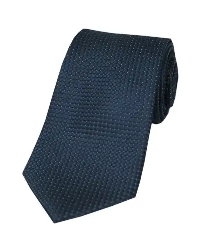 Silk Ties Soprano Ties Soprano Navy Plain Box Weave Woven Silk Tie £24.00