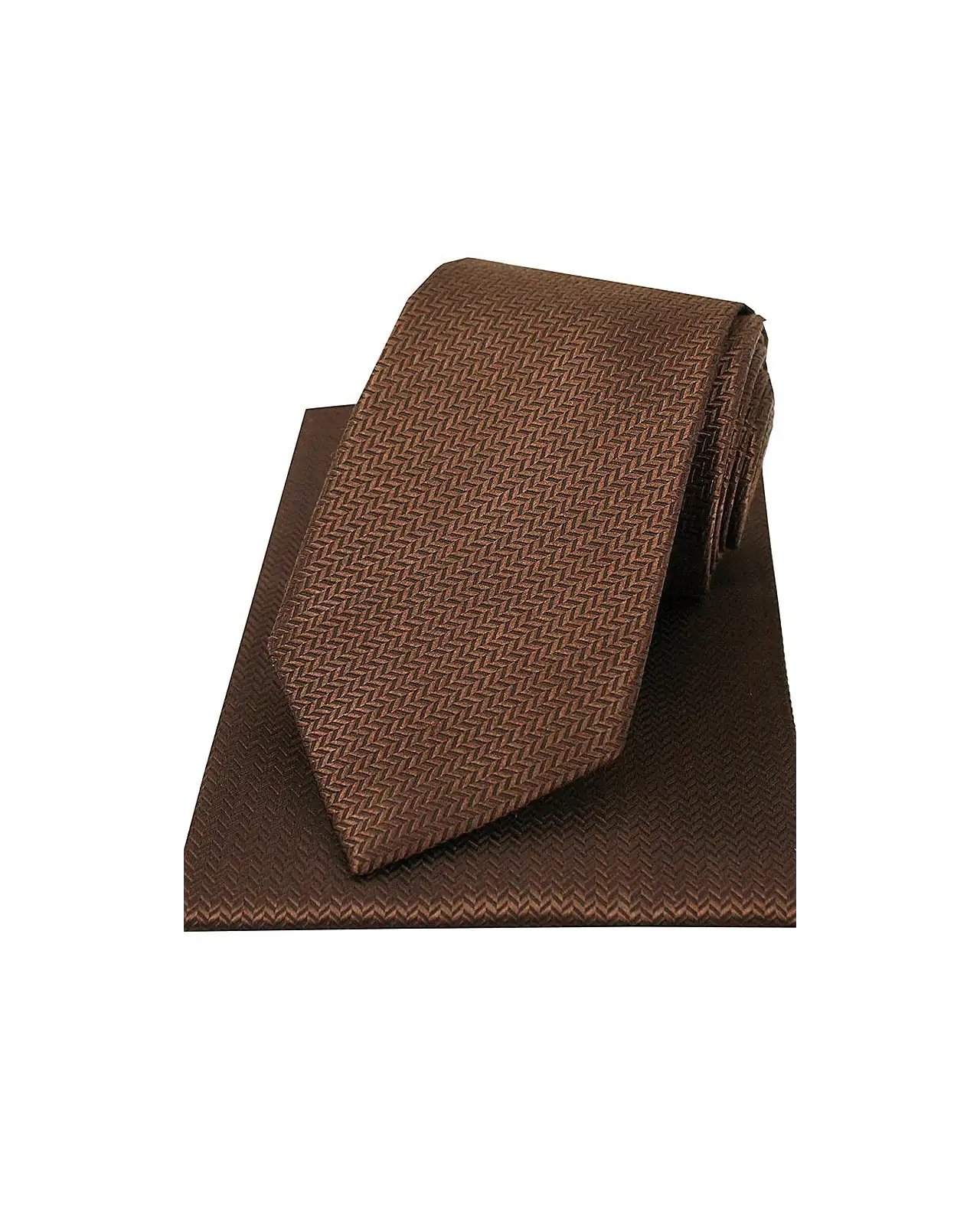 Silk Hankies Soprano Ties Soprano Brown Herringbone Silk Tie And Hanky Set £34.00