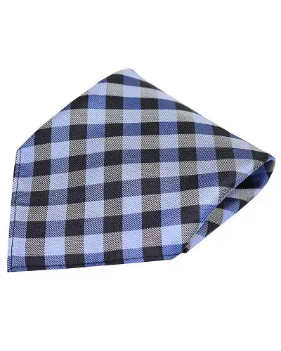 Pocket Square Soprano Ties Soprano Blue Checked Pattern Silk Pocket Square £9.00