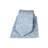 Silk Hankies Soprano Ties Soprano Sky Blue With White Flowers Silk Tie And Pocket Square £34.00