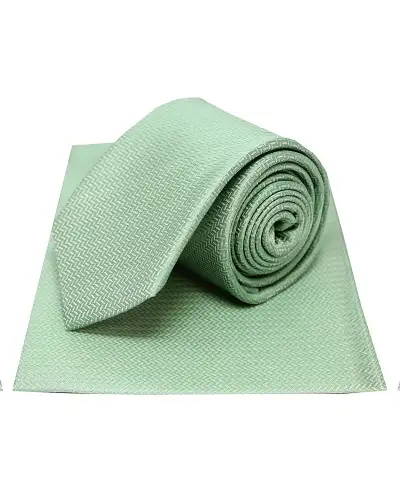 Silk Hankies Soprano Ties Soprano Mint Herringbone Silk Tie And Hanky Set £34.00
