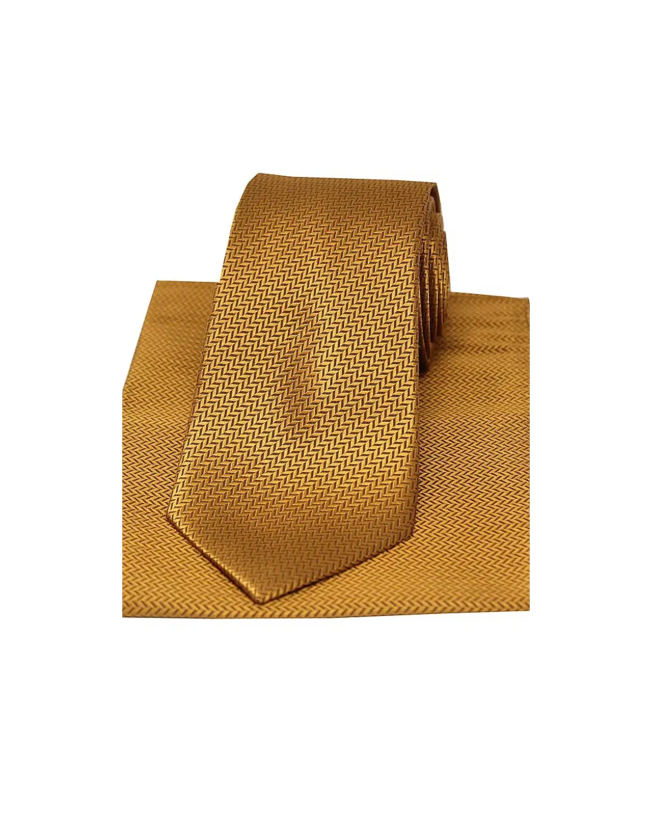 Pocket Square Soprano Ties Soprano Mustard Herringbone Silk Tie And Pocket Square £34.00