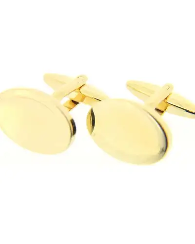 Cufflinks Soprano Ties Soprano Gold Coloured Oval Cufflinks With Swivel Fitting £20.00