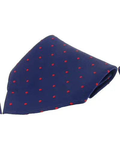 Pocket Square Soprano Ties Soprano Navy With Red Polka Dots Mens Silk Pocket Square £15.00