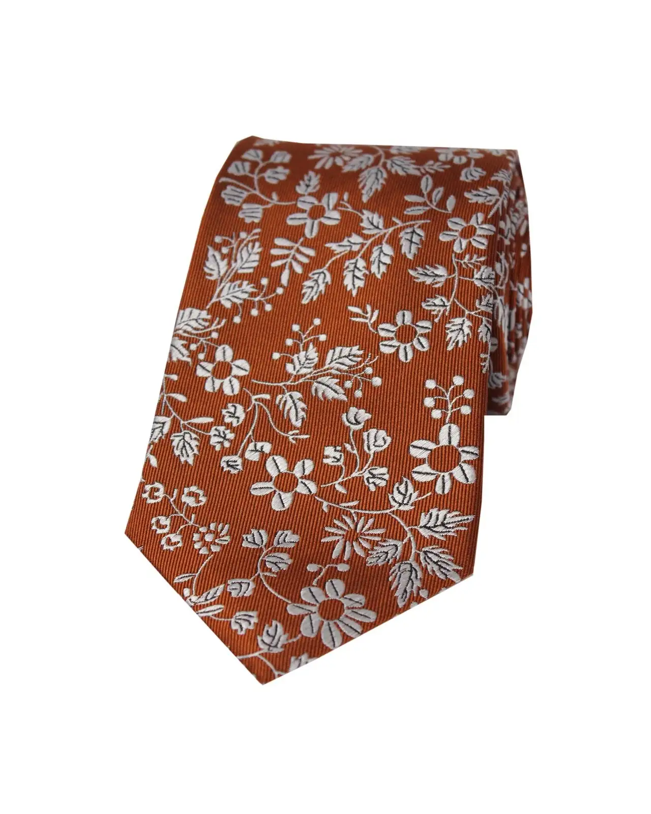 Silk Ties Soprano Ties Soprano Rust Floral Silk Tie £21.00