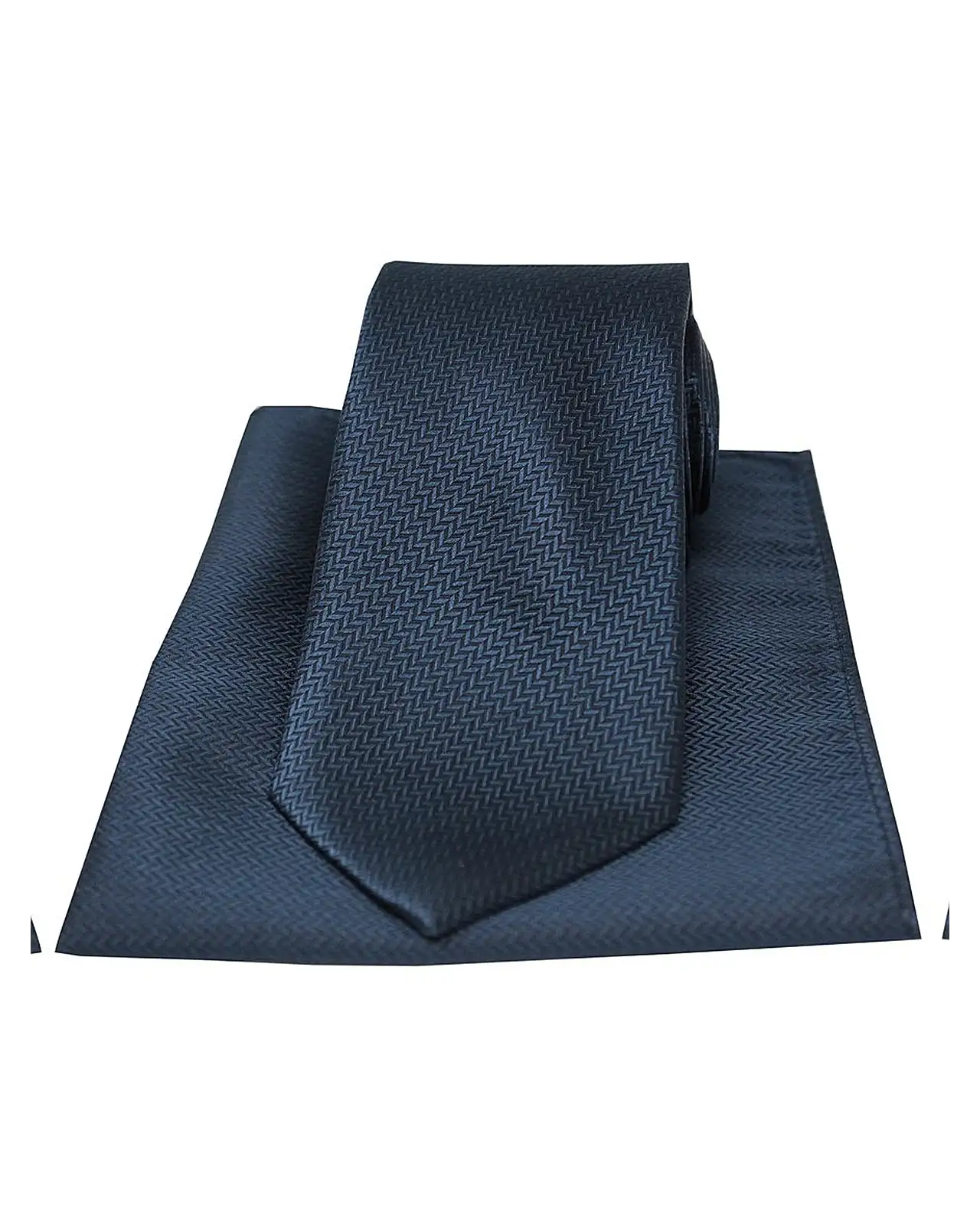 Silk Hankies Soprano Ties Soprano Navy Herringbone Silk Tie And Hanky Set £34.00