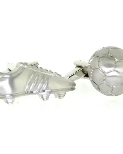Cufflinks Soprano Ties Soprano Football And Boot Silver Colour Cufflinks £20.00