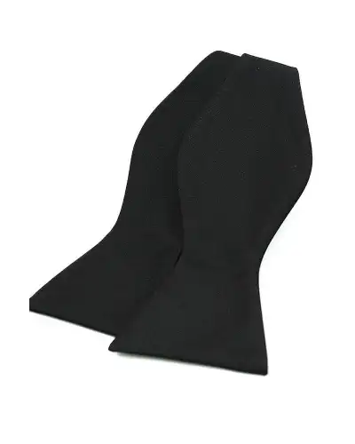 Self Tie Bow Ties Soprano Ties Soprano Black Satin Polyester Self Tied Bow Tie £14.00