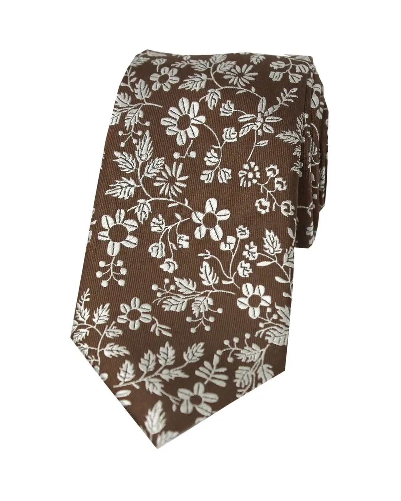 Silk Ties Soprano Ties Soprano Brown Floral Silk Tie £21.00